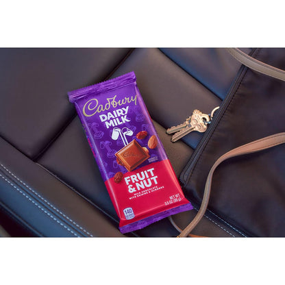 DAIRY MILK Fruit & Nut Milk Chocolate Candy Bar, 3.5 Oz