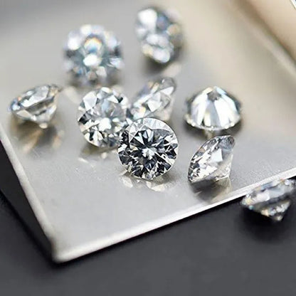 Moissanite Jewelry round Brilliant Cut Diamonds in Bulk