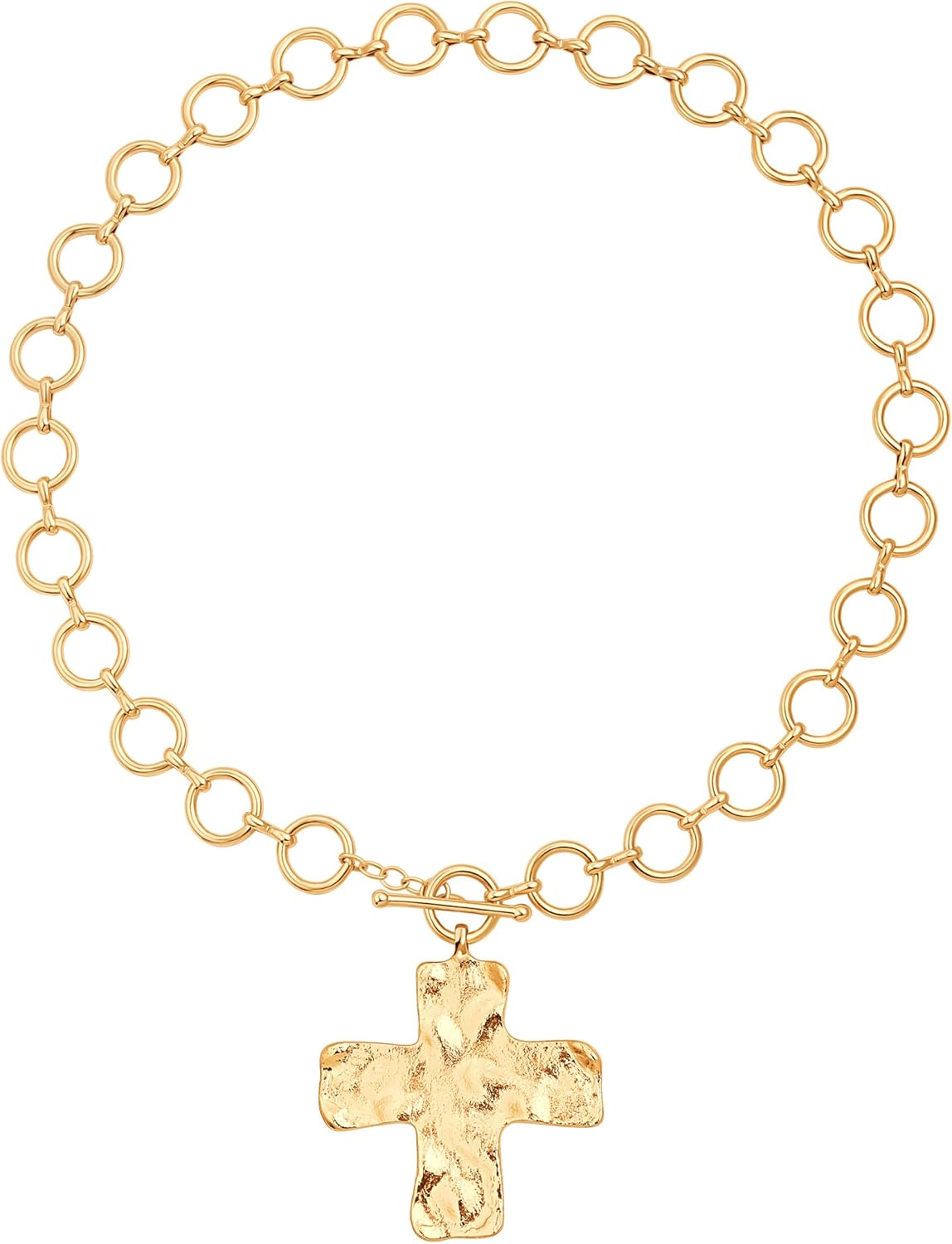 18K Gold Plated Moon Star Lion Evil Eye Love Heart Cross Pendant Necklace Medallion Paperclip Chian Choker Layering Jewery for Women