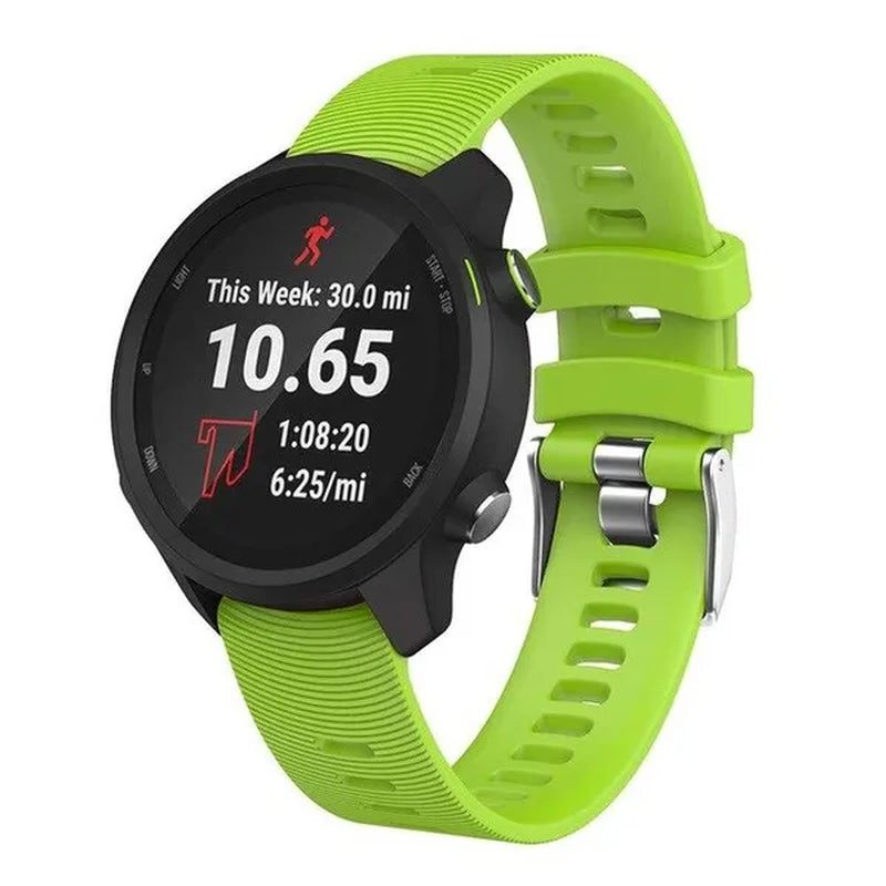 Garmin 245 Sports Watch Silicone Strap, 20Mm Sports Bracelet for Forerunner 245M / 645 / Vivoactive3 / Vivomove HR