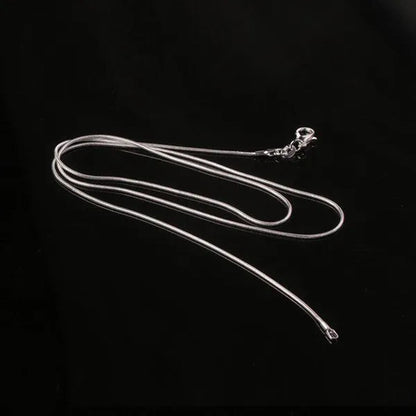 Wholesale Price  High Quality 10pcs/lot Snake Chain Necklaces Pendant 925 Sterling Silver Women Men Wedding Engagement Classic Jewelry Fashion Party Gift