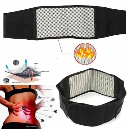 Tourmaline Self-heating Magnetic Therapy Waist Support Belt Lumbar Back Waist Support Brace Double Banded Adjustable Size