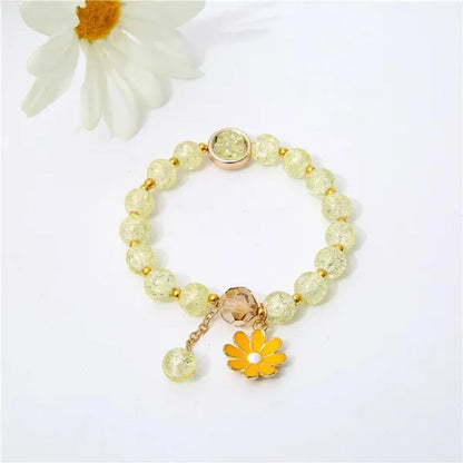 New Multicolor Summer Beach Ladies Temperament Refreshing Crystal Pendant Bracelet