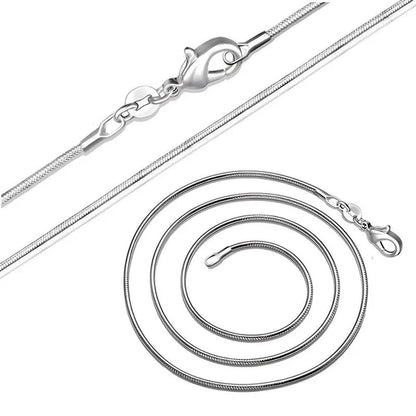 Stacked Jewelry 2mm Snake Chain Gold Plated 925 Sterling Silver Necklace for Women
