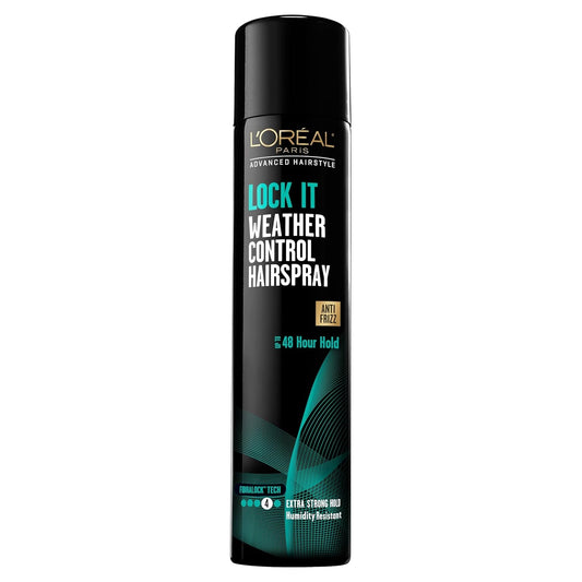 L'Oréal Paris Advanced Hairstyle LOCK IT Weather Control Hairspray, 8.25 Oz. (Packaging May Vary)