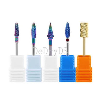 Tungsten Diamond Milling Cutter Nail Art Drill Bit for Manicure Nail Files Electric Rotary Mills Nail Gel Remove Grinder - WORLD TIME VISITS