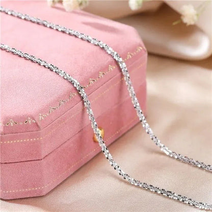 Women's Necklace Men's 16"-30" 3mm Shiny Ice Chain Necklace Chain Wedding Engagement Couple Jewelry