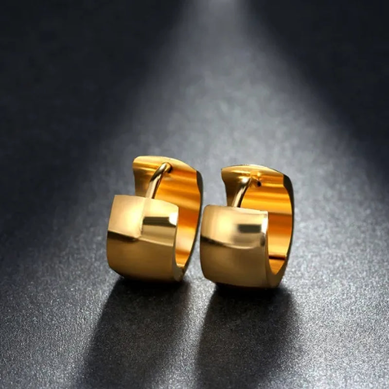 18K Solid Yellow Gold Plated White Gold Drop Dangle Earrings for Women Jewelry
