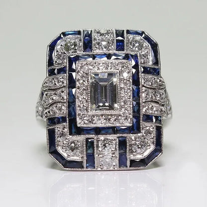Antique Art Deco Purple Amethyst Ring