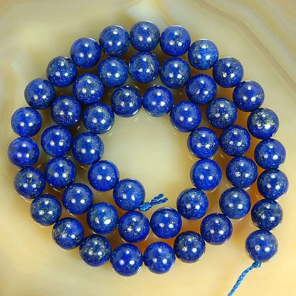 1pcs Natural Lapis Lazuli 4mm 6mm 8mm 10mm 12mm 14mm Round Beads 15.5inches/strand Pick Size For Jewelry Making