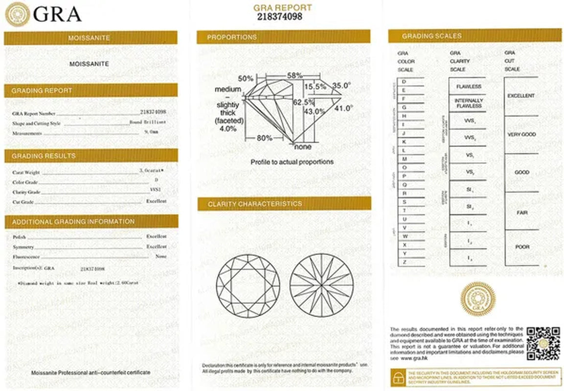Colife Jewelry 100% Real Moissanite Ring for Daily Wear 1Ct VVS1 Moissanite Silver Ring 925 Silver Moissanite Jewelry