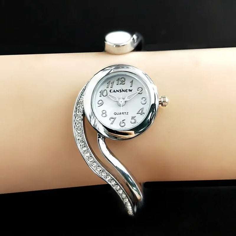 New Luxury Lady Watches Bracelet Watch Gold Silver Small Dial Dress Quartz Wristwatch Gift for Women Fashion