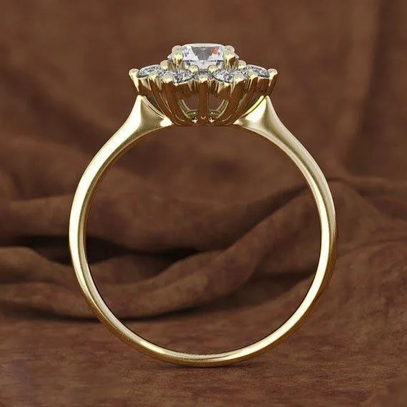 Crystal Snowflake  Ring Wedding  Jewelry for Women