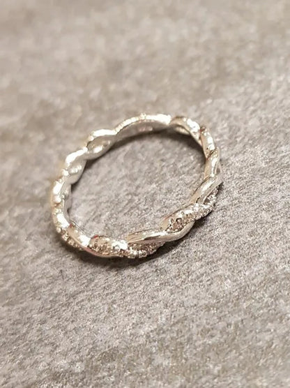 Twisted Shape,Diamond Wedding Band ,FULL Eternity Ring,engagement Ring,stacking Matching Band,anniversary Ring,curved Design