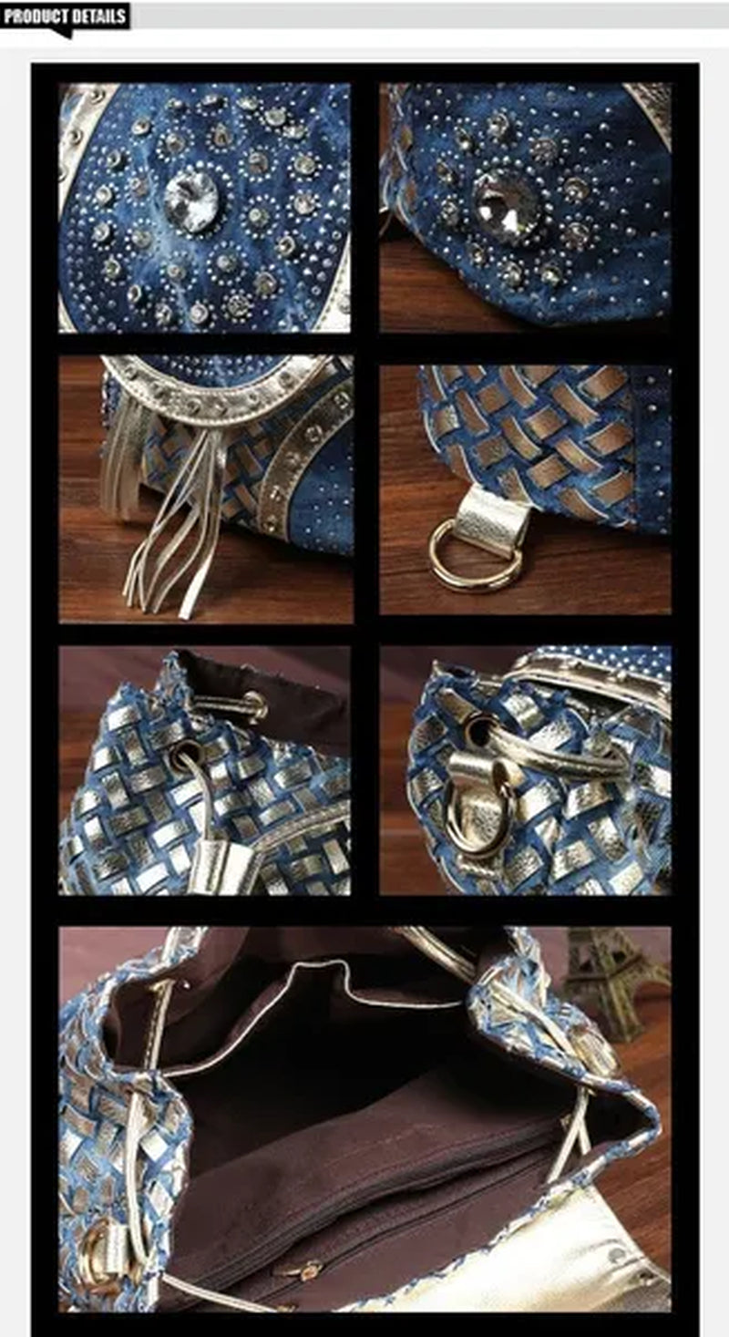 Fashion Multifuction Handbag Backpack Designer Shoulder Bag Diamond Tassel Women Mini Shoulder Bags Ladies Tote Bag