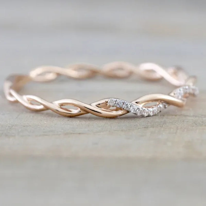 Twisted Shape,Diamond Wedding Band ,FULL Eternity Ring,engagement Ring,stacking Matching Band,anniversary Ring,curved Design