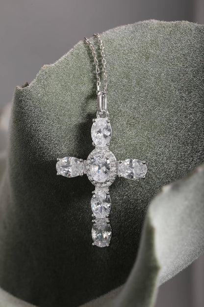 925 Sterling Silver Cross Necklaces for Women 18K Gold Plated Friendship Jewelry Trendy Charm Pendant Necklaces Dainty Necklaces Best Friend Birthday Gifts for Women Sister Mom Wife Her Friend Party