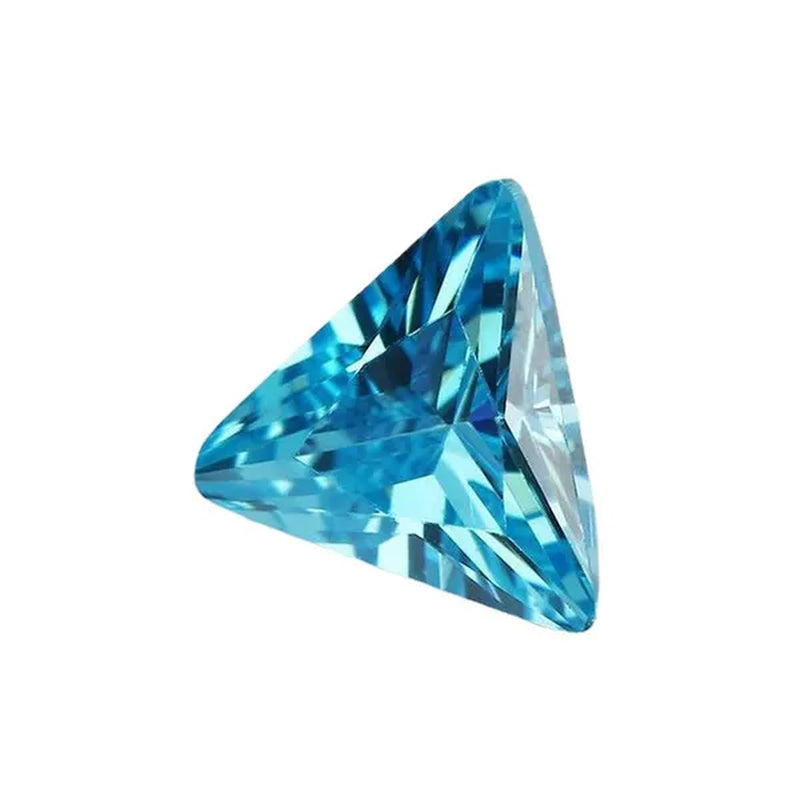Unheated 3.40 Cts Natural Gemstone Mined Sri-Lanka Ocean Sapphire 9X9Mm Triangle Cut VVS Gem