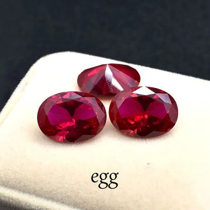 Wisdom and Guardian Stone 3A Mozambique Ruby Corundum Spinel Various Shapes Mosaic Jewelry Diy Pigeon Blood Red AAA 5-7MM