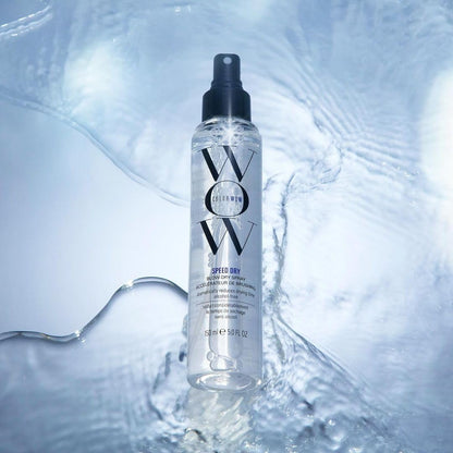 COLOR WOW Speed Dry Blow Dry Spray – Cut Blow Dry Time by 30% | Heat Protectant, Prevent Breakage | Cruelty-Free & Gluten-Free