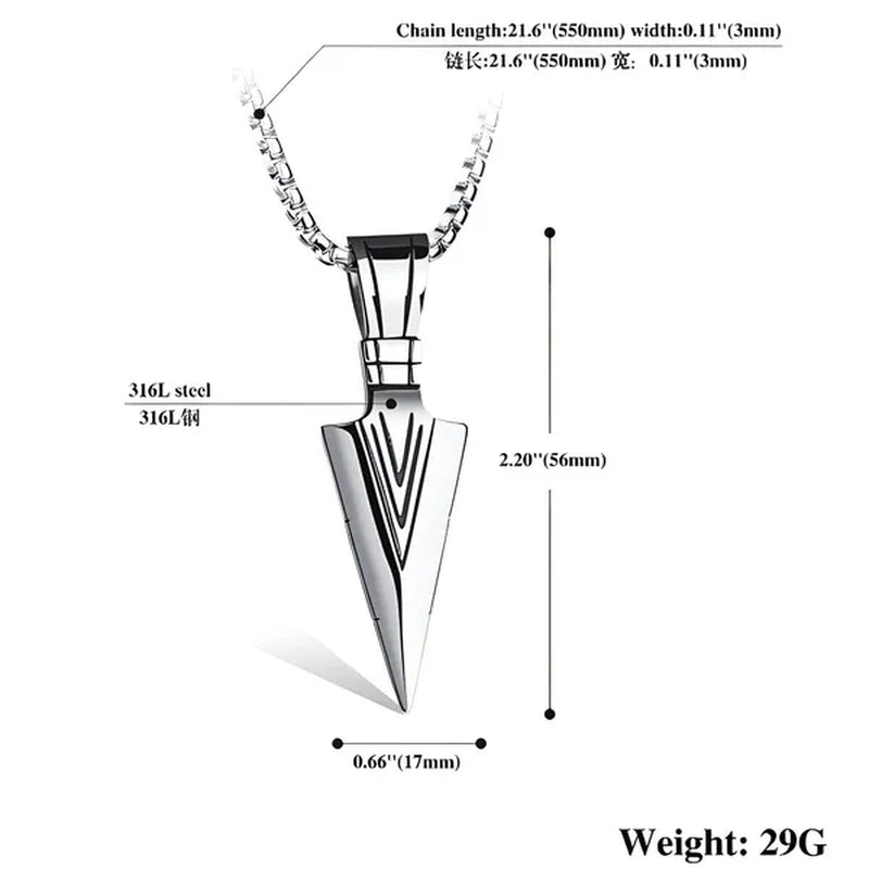 Long Chain Necklace Mens Alloy Necklaces Fashion Jewelry Gold Black Silver Color Pendant