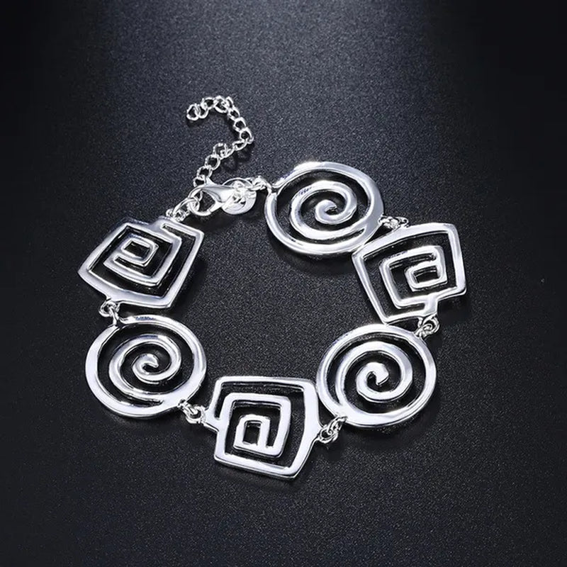 925 Sterling Silver Jewelry Sets Fine Retro Thread Earrings Bracelets Neckalce for Women Fashion Party Wedding Gifts