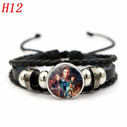12 Styles Stranger Things 4 Hellfire Club Time Gem Bracelets & Bangles for Unisex Women Men Fashion Jewelry Gifts - WORLD TIME VISITS