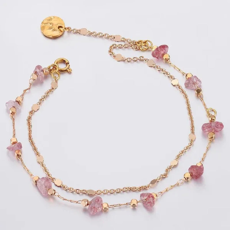 1Yard Stone Chain Crystal Irregular Glass Stone Beads Chains Necklace Bracelet Components For DIY Jewelry Making Findings