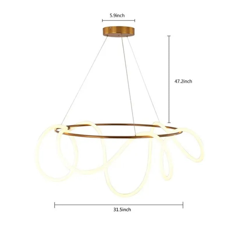 LED Pendant Light Simple Modern Lamp Dining Table Bar Chandelier  Lamp