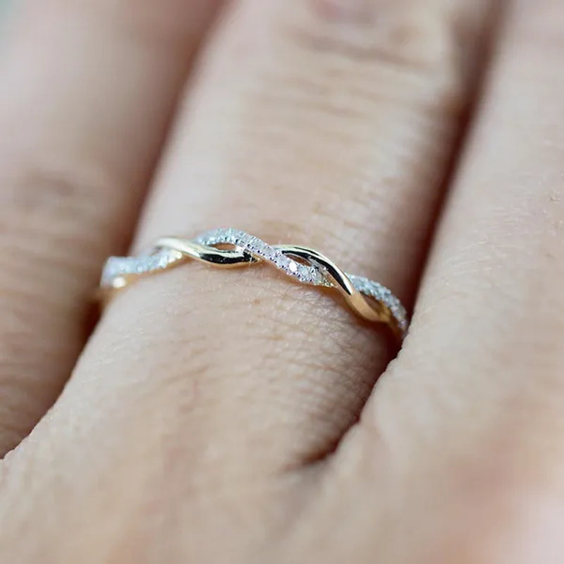 Twisted Shape,Diamond Wedding Band ,FULL Eternity Ring,engagement Ring,stacking Matching Band,anniversary Ring,curved Design