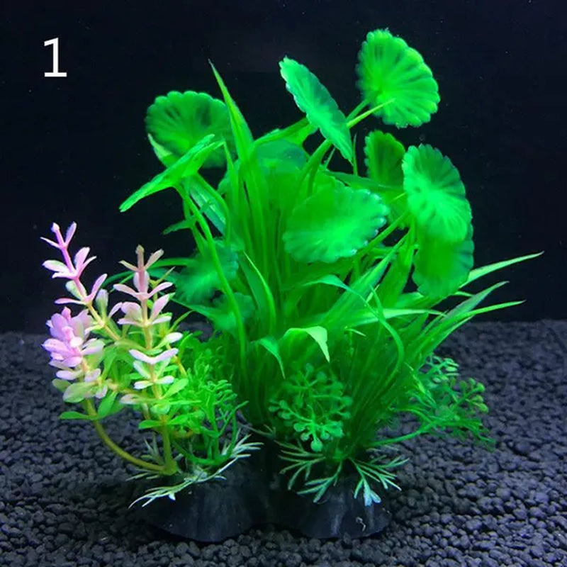 Fashion Luxury 14Cm Plants Plastic Simulation Artificial Plants Aquarium Water Ornament Fish Tank Grass Decoration