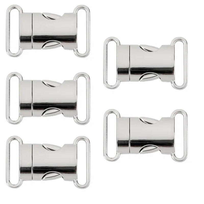 5pcs 20mm Metal Side Release Buckles For Paracord Survival Bracelets