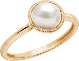 10K Gold Imported Crystal March Birthstone Ring (Previously Amazon Collection)