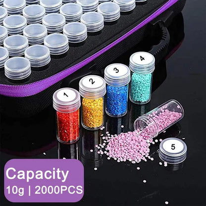 DIY Diamond Painting Accessories 15/30/ 60-Slot Diamond Painting Storage Box Tools for Diamond Art Embroidery Bead Storage