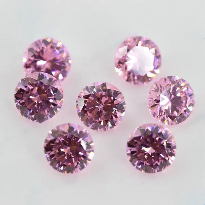 Moissanite 4 colors 5-12MM round high quality cut bare diamond gemstone DIY jewelry making
