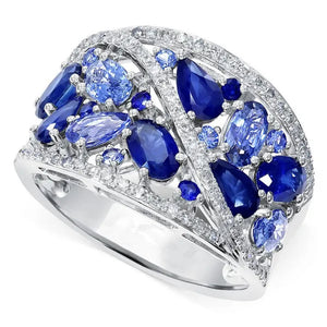 Simple Pear Cut Aquamarine Women Ring Fashion 925 Sterling Silver Natural Gemstone Women Wedding Party Jewelry Ring