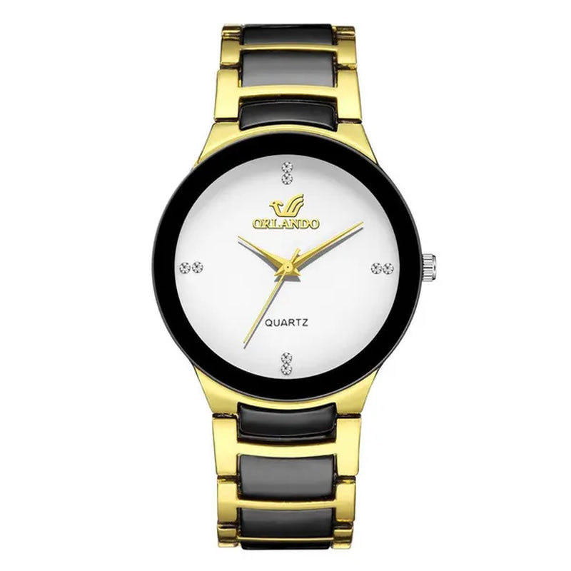 High Quality Men Stainless Steel Quartz Watch Relogio Masculino Male Fashion Casual Business Wristwatch Clock