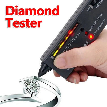 Jewellery Diamond Hardness Meter Gemstone Gem Tester Selector LED Diamond Indicator Test Pen Audio Portable Jewelry Tester Tool