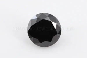 0.5ct 5mm  Round Brilliant Cut Black Moissanite Loose Stone VVS1 Excellent Cut Jewelry Making Stone