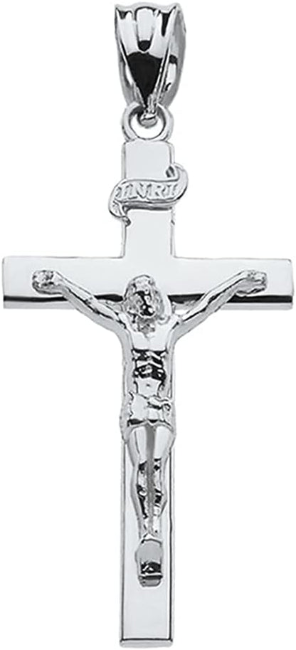 Sacred Symbolism: Embrace Faith Sterling Silver Cross Pendant - Choose Your Perfect Size (S-L)