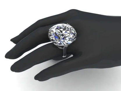 Natural White Sapphire Engagement Ring Size 6,7,8,9,10