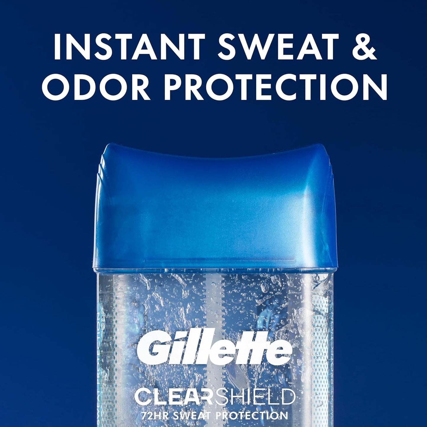 Antiperspirant and Deodorant for Men, 72Hr Sweat & Odor Protection, Long Lasting Freshness, Anti-White Mark Technology, Clear Gel, Tropical Breeze Scent, 3.8 Oz (Pack of 3)