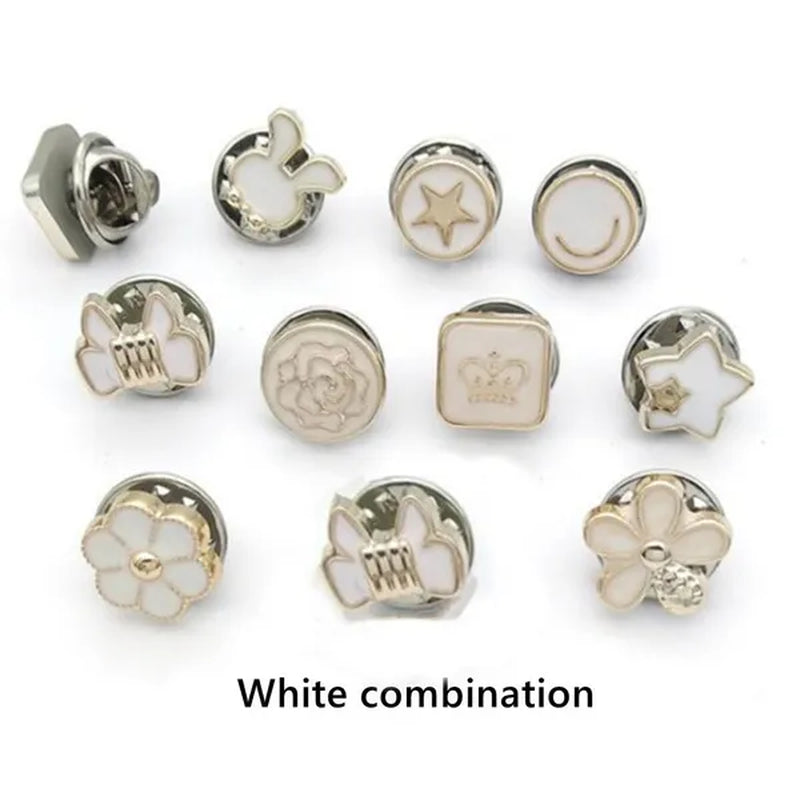 100/30/10Pcs Cute Practical Anti-Glare Brooch Dress Neckline Pearl Pin Clothes Fixed Brooch Women Girl Fashion Jewelry Accessories - WORLD TIME VISITS
