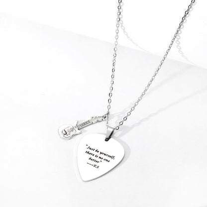 Quotes Guitar Pick Necklace Outfits Jewelry Accessories Inspired Fans Gift Merch