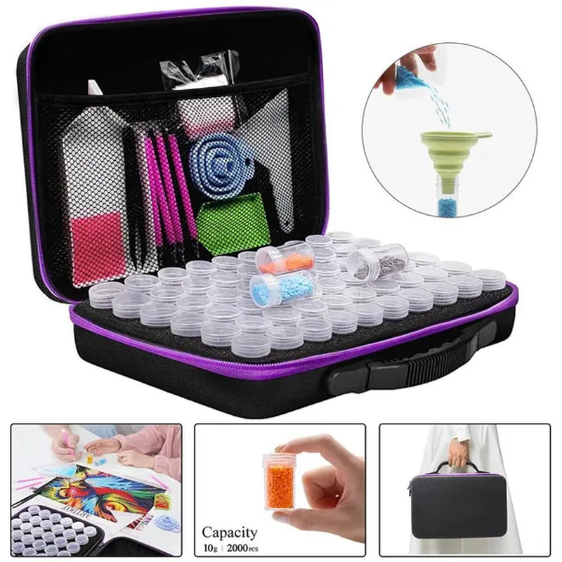 DIY Diamond Painting Accessories 15/30/ 60-Slot Diamond Painting Storage Box Tools for Diamond Art Embroidery Bead Storage