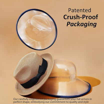 Men'S Straw Fedora Sun Hats
