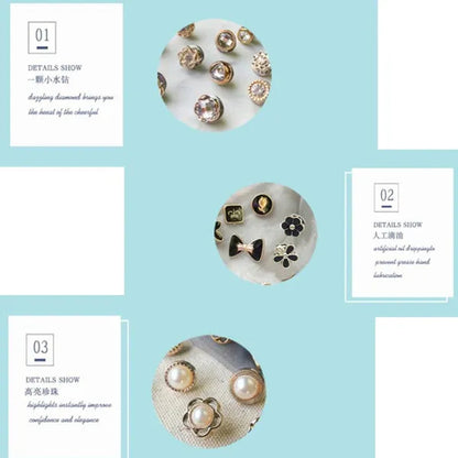 100/30/10Pcs Cute Practical Anti-Glare Brooch Dress Neckline Pearl Pin Clothes Fixed Brooch Women Girl Fashion Jewelry Accessories - WORLD TIME VISITS