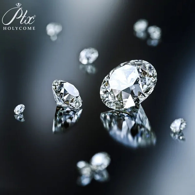 Moissanite 4 colors 5-12MM round high quality cut bare diamond gemstone DIY jewelry making