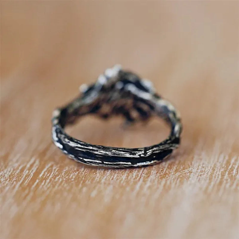 2 Style 1pcs US European Vintage Women Fashion Simple Vintage Bohemian Jewelry Vintage  Moonstone Zircon Moon Ring Ladies Engagement Wedding Ring Anniversary Party Ring Christmas Gift Jewelry Ring Size US4-12