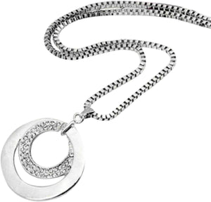 Necklaces for Women Infinity Love Heart Letter Pendant Charm Engagement Crystal Rhinestone Necklace Jewelry Gifts for Wife, Birthday or Chrismas Holiday Gift for Her, Mom, Girlfriends